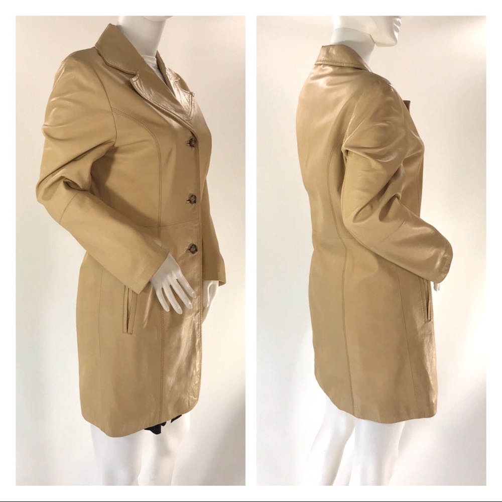 Nomar Barcelona Tan Leather Blazer Jacket Eur 40